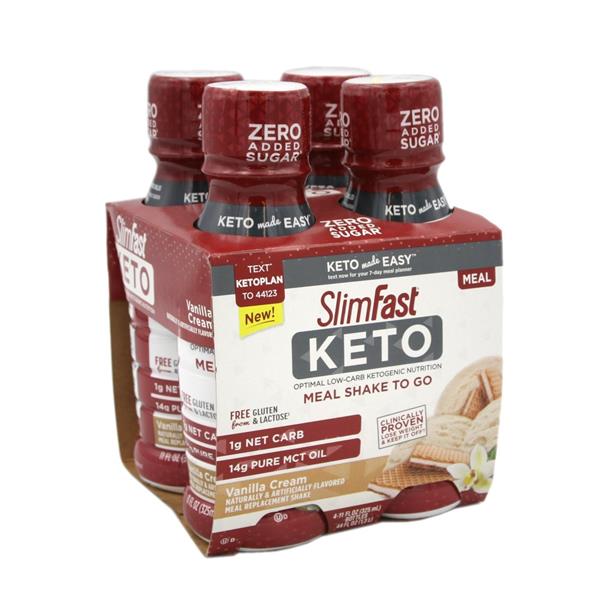 Slimfast Keto Meal Shake to Go Vanilla Cream 4Pk | Hy-Vee Aisles Online ...