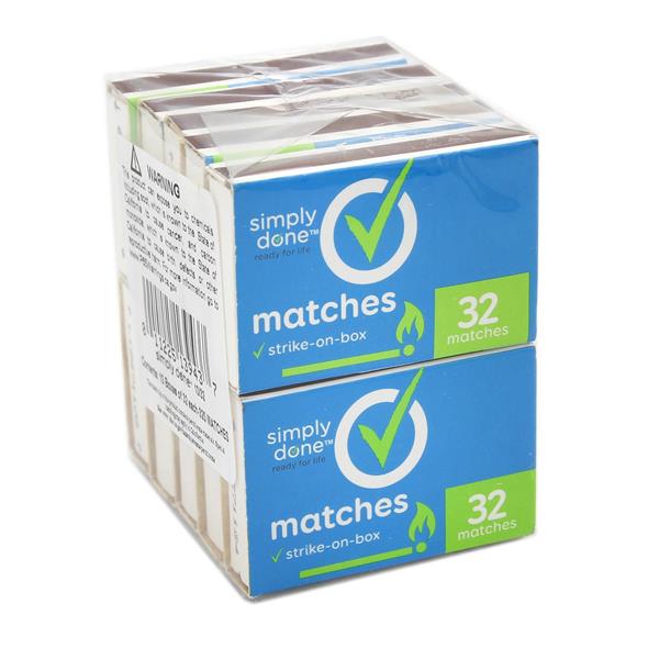 Simply Done Matches StrikeonBox 10Pk HyVee Aisles Online Grocery