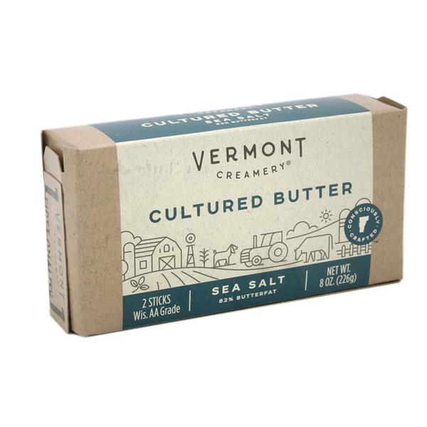 Vermont Creamery Sea Salt Cultured Butter 2 Sticks HyVee Aisles