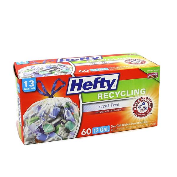 Hefty Clear Recycling Bag Scent Free 13 Gallon HyVee Aisles Online