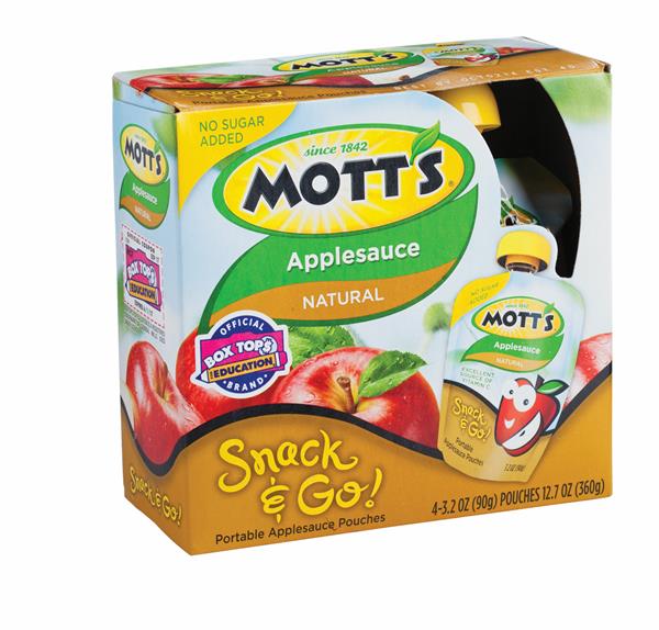 Mott's Snack & Go Natural No Sugar Added Applesauce 4Pk HyVee Aisles