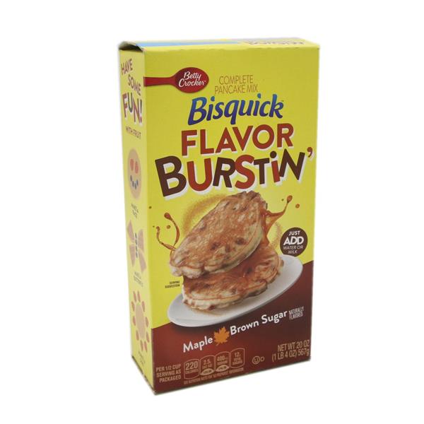 Betty Crocker Bisquick Flavor Burstin Maple Brown Sugar Complete