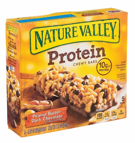 nature valley peanut butter granola bar nutrition label