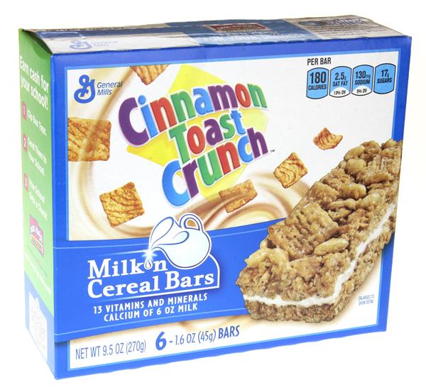 General Mills Milk 'n Cereal Bars Cinnamon Toast Crunch HyVee Aisles