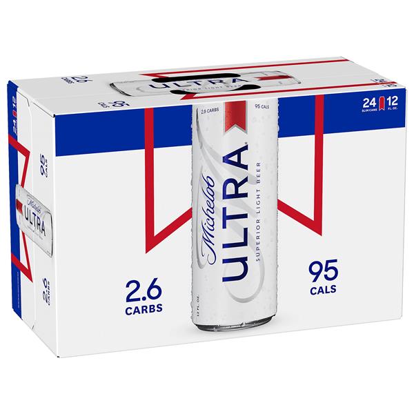 Michelob ULTRA Light Beer, 3 Pack Beer, 25 fl oz Cans, 4.2% ABV, Domestic