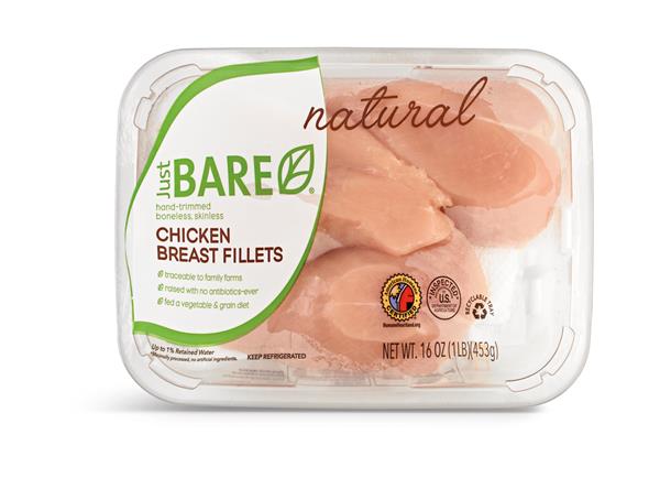 Just Bare Boneless Skinless Chicken Breast Fillets | Hy-Vee Aisles