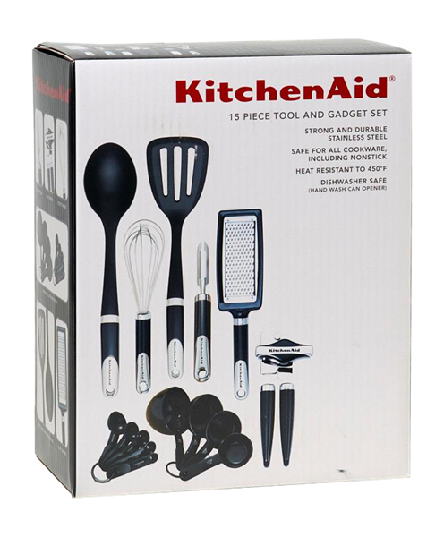  KitchenAid 15 Piece Kitchen Utensil Set, Heat