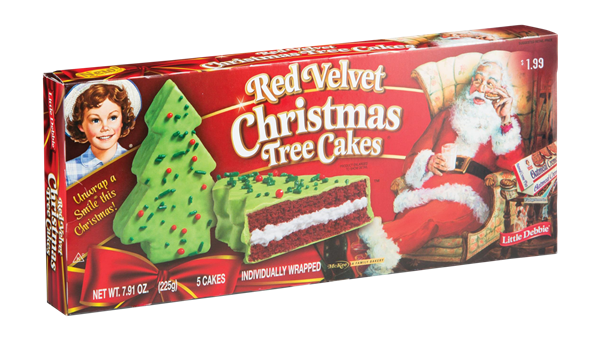 Little Debbie Red Velvet Christmas Tree Cakes 5 Count