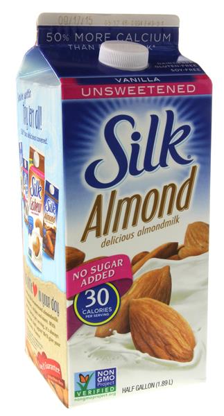 What are the ingredients in Silk Almond Milk?