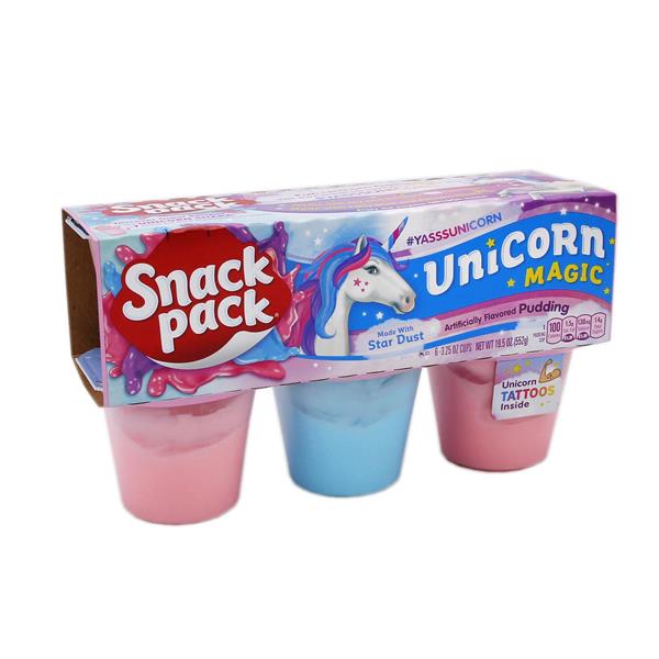Snack Pack Unicorn Magic Pudding Cups 6 3.25 oz Cups HyVee Aisles