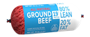 Ground Beef Roll 80% Lean 20% Fat 1 lb. Roll