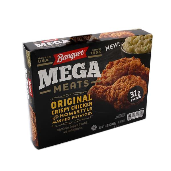 Banquet Mega Meats Original Crispy Chicken with Homestyle Mashed ...