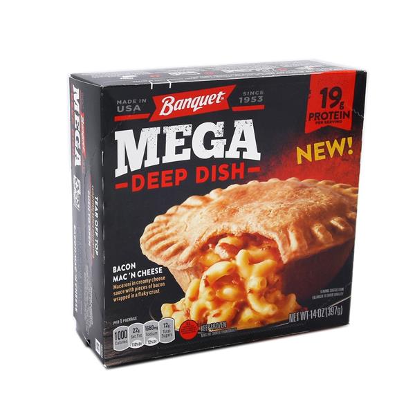 Banquet Mega Deep Dish Bacon Mac n Cheese | Hy-Vee Aisles Online ...