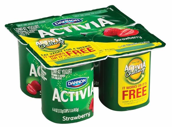 Activia Strawberry Activia Lowfat Yogurt 4 Pack Hy Vee Aisles Online Grocery Shopping 5252