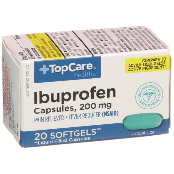 TopCare Health Ibuprofen 200mg Softgels | Hy-Vee Aisles Online Grocery