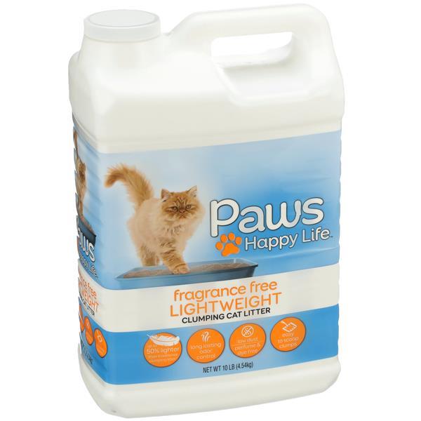 Paws Happy Life Fragrance Free Lightweight Clumping Cat Litter HyVee