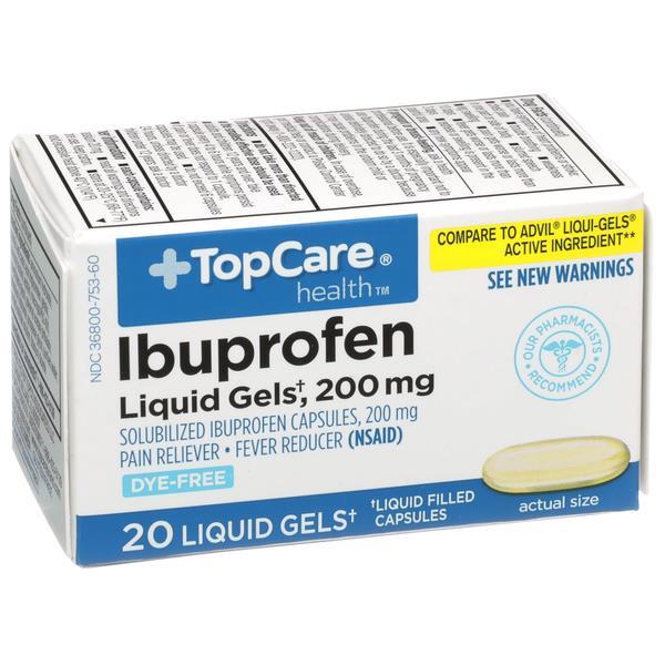 TopCare Health Ibuprofen Liquid Gels 200mg HyVee Aisles Online