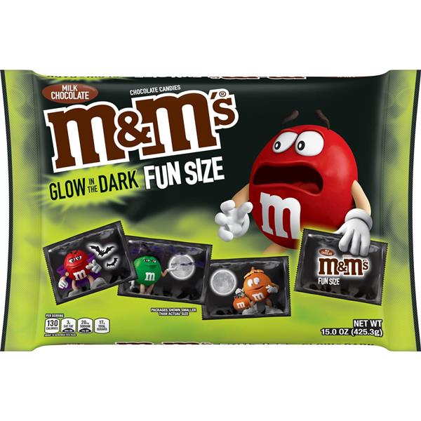 M&M's Milk Chocolate Candy Assortment Fun Size Halloween - 50 ct - 27.52 oz  bag