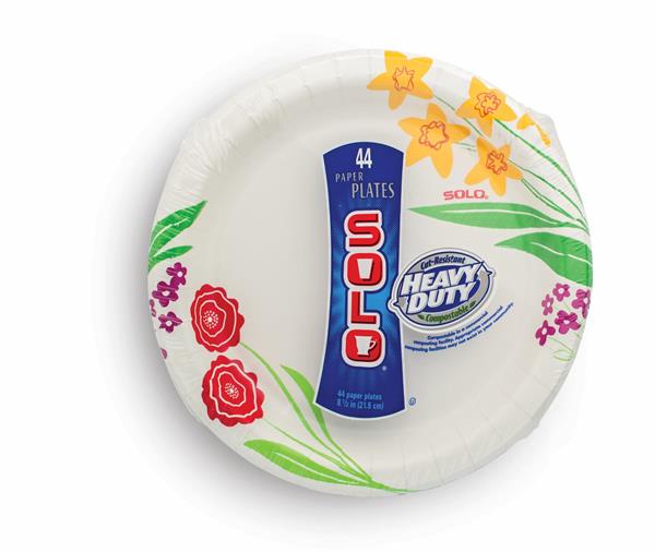 Solo Paper Plates, Heavy Duty, 6.785 Inch