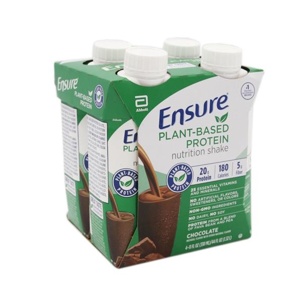 Ensure Plant-Based Chocolate Protein Nutrition Shake 4ct | Hy-Vee ...