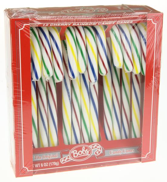 Bobs Cherry Rainbow Candy Canes 12Ct HyVee Aisles Online Grocery