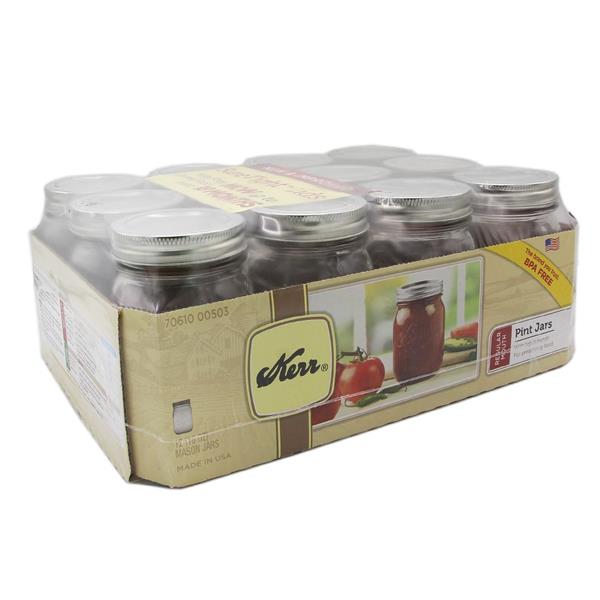 Kerr Regular Pint Mason Jars 16oz HyVee Aisles Online Grocery Shopping