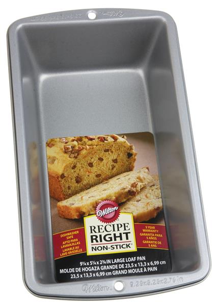 Wilton Recipe Right Non-Stick 9.25 x 5.25 x 2.75 Large Loaf Pan