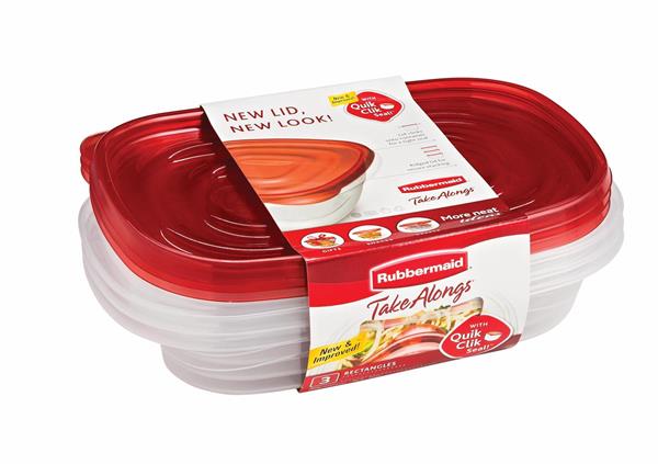 Rubbermaid 32oz Take Alongs Rectangle Containers & Lids 3Ct | Hy-Vee ...