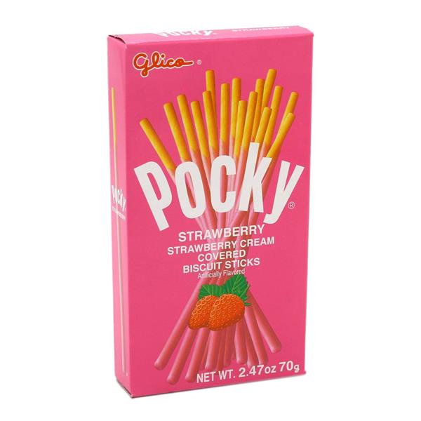 Pocky Strawberry Cream Covered Biscuit Sticks | Hy-Vee Aisles Online ...