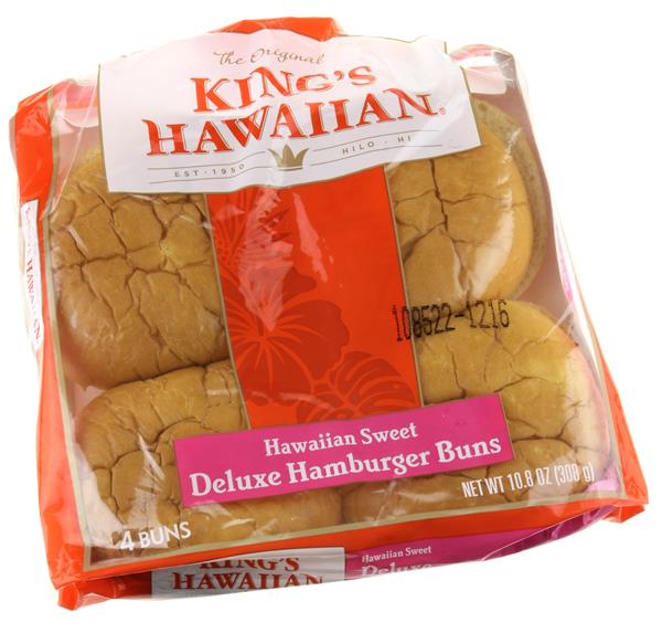 King's Hawaiian Sweet Deluxe Hamburger Buns 4Ct | Hy-Vee Aisles Online ...