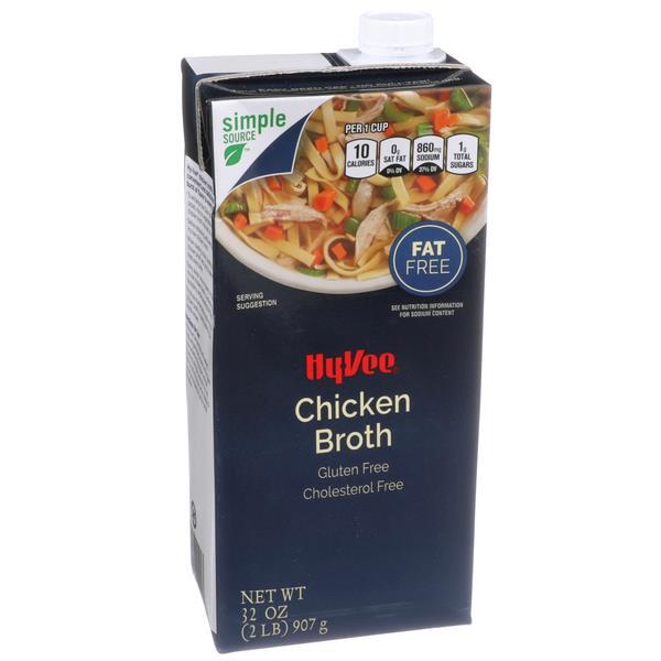HyVee Chicken Broth Fat Free Gluten Free HyVee Aisles Online Grocery Shopping