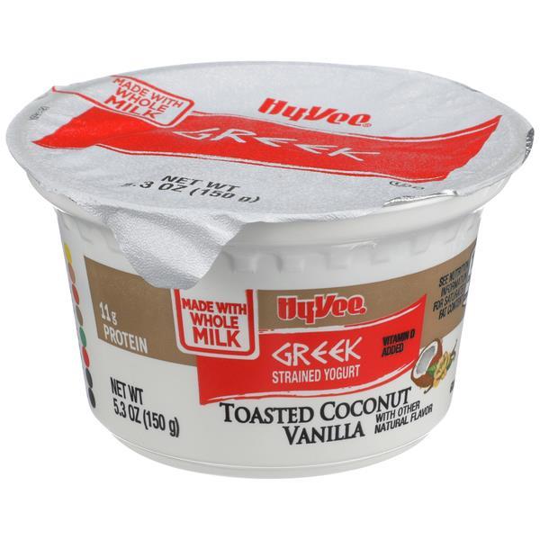 HyVee Toasted Coconut Vanilla Greek Yogurt HyVee Aisles Online