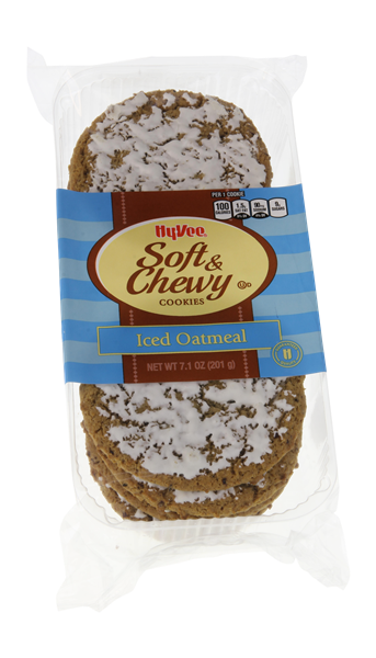 Hy Vee Soft Chewy Iced Oatmeal Cookies Hy Vee Aisles Online Grocery 