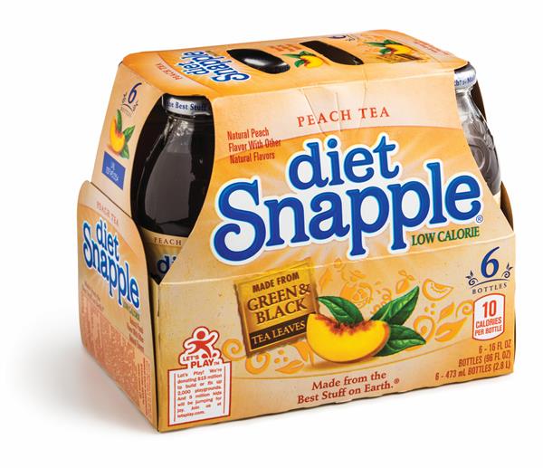 Snapple Diet Peach Tea 6 Pack HyVee Aisles Online Grocery Shopping