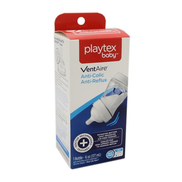 Playtex Baby VentAire Bottle, 0M+, Slow Flow 6oz | Hy-Vee Aisles Online ...