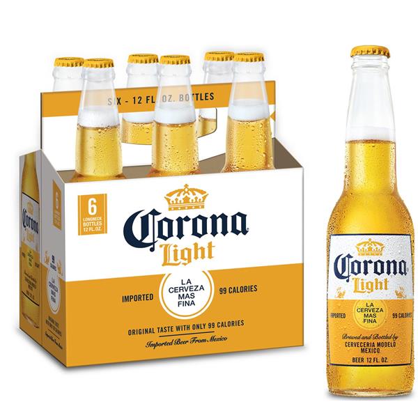 Corona Light Mexican Lager Beer Bottles