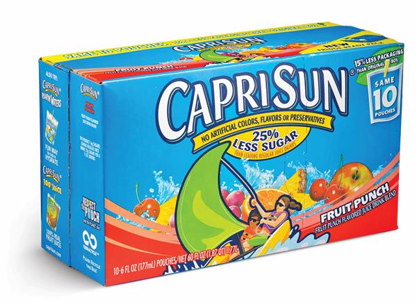 2 sims fruit juice Flavored Capri Sun Beverage Roarin