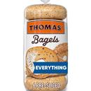 Thomas' Everything Bagels, Pre-sliced Bagels, 6 Ct