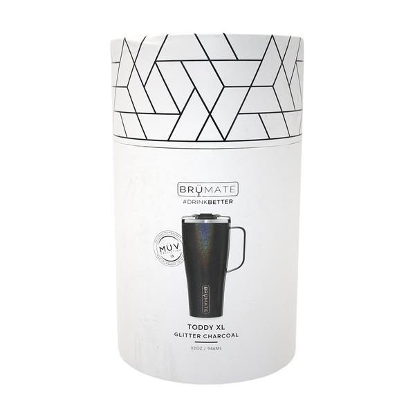 Toddy XL 32OZ Insulated Coffee Mug Glitter White