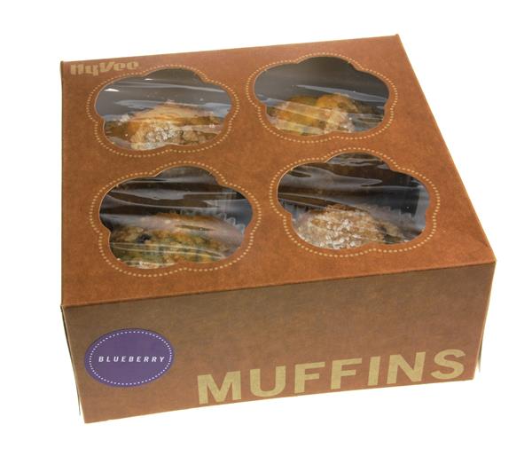 Loaded Jumbo Blueberry Muffins 4Ct HyVee Aisles Online Grocery Shopping