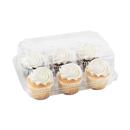3 White & 3 Chocolate Cupcakes White Iced 6 Count