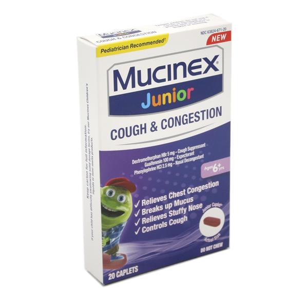Mucinex Junior Cough & Congestion Caplets 6+ HyVee Aisles Online