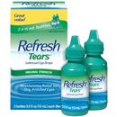 Refresh Tears Lubricant Eye Drops Artificial Tears, 2 Count