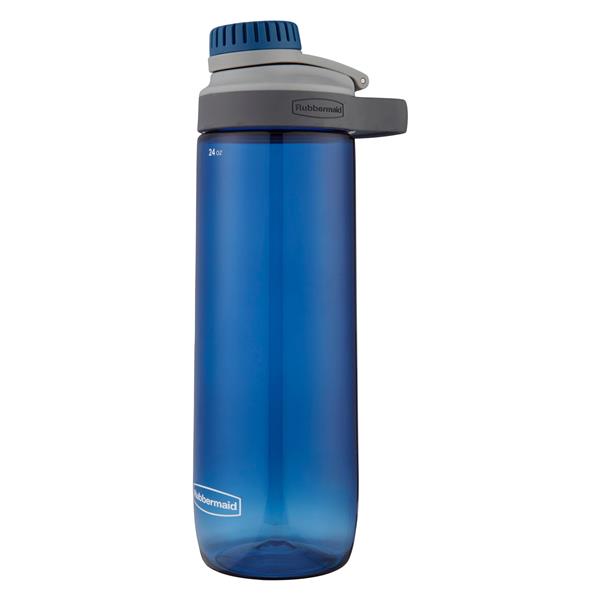 BPA-Free Rubbermaid Water Bottle Chug Comes with Blue Ice Stick to Keep Drinks Colder Longer 2 Pack 32 Ounces Nautical Blue and Aqua Leak-Proof Reusable Container Great for Travel