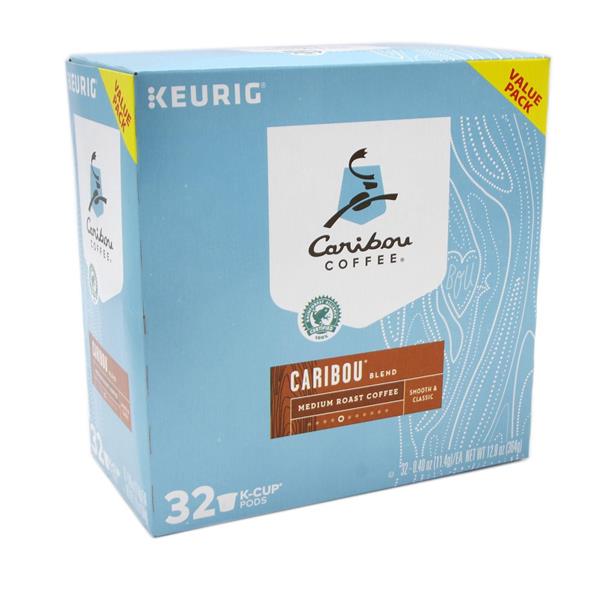 Caribou Coffee Blend Medium Roast K Cups 32 Caribou Coffee Blend Medium Roast K Cups 32