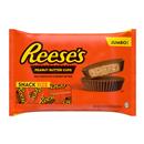 REESE'S Milk Chocolate Snack Size Peanut Butter Cups, Candy Jumbo Bag