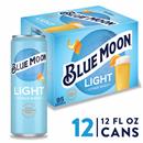 Blue Moon Light Citrus Wheat Craft Beer 12Pk