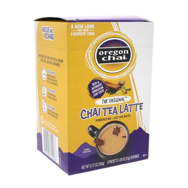 Oregon Chai The Original Chai Tea Latte Powdered Mix Packets 8-1.09 oz ...