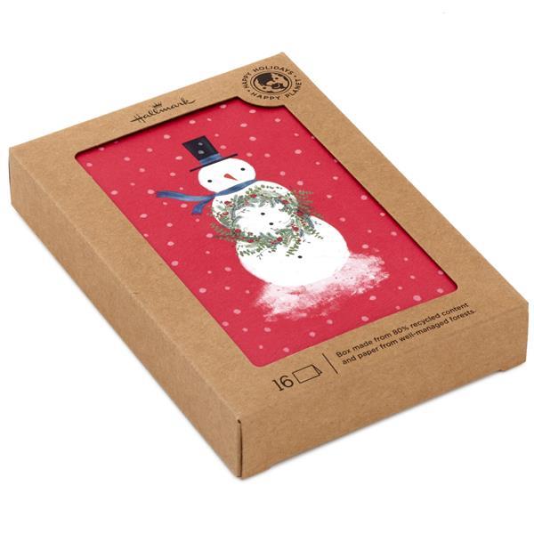 Hallmark Boxed Christmas Cards Snowman Hy Vee Aisles Online Grocery