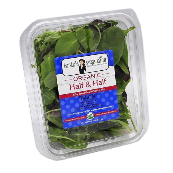 Josie's Organics Organic Half & Half Baby Spinach & Spring Mix | Hy-Vee ...